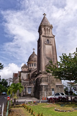 Fototapeta na wymiar Martinique, FWI - Sacre-coeur church of Balata - Fort-de-France