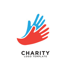 Charity logo design template