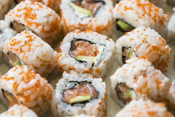 orange salmon uramaki