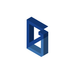GU,UG isometric right top view 3D icon