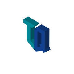 TQ isometric right top view 3D icon