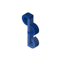 bs isometric right top view 3D icon