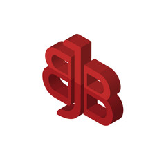 bbj isometric right top view 3D icon