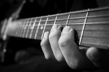 Guitar closeup
