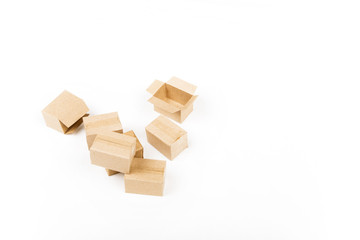 Boxes on a white background.