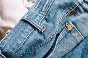 Fototapeta premium Fine Detail Of Denim