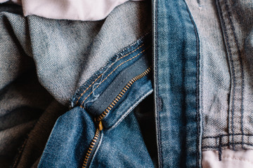 Fine Detail Of Denim