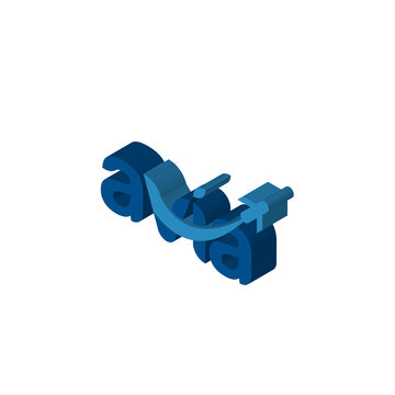 avia isometric right top view 3D icon