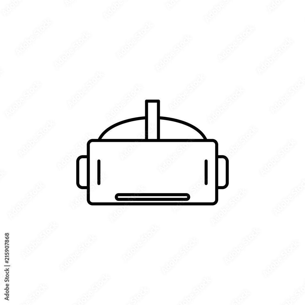 Poster virtual reality glasses icon. element of intelligence icon for mobile concept and web apps. thin lin
