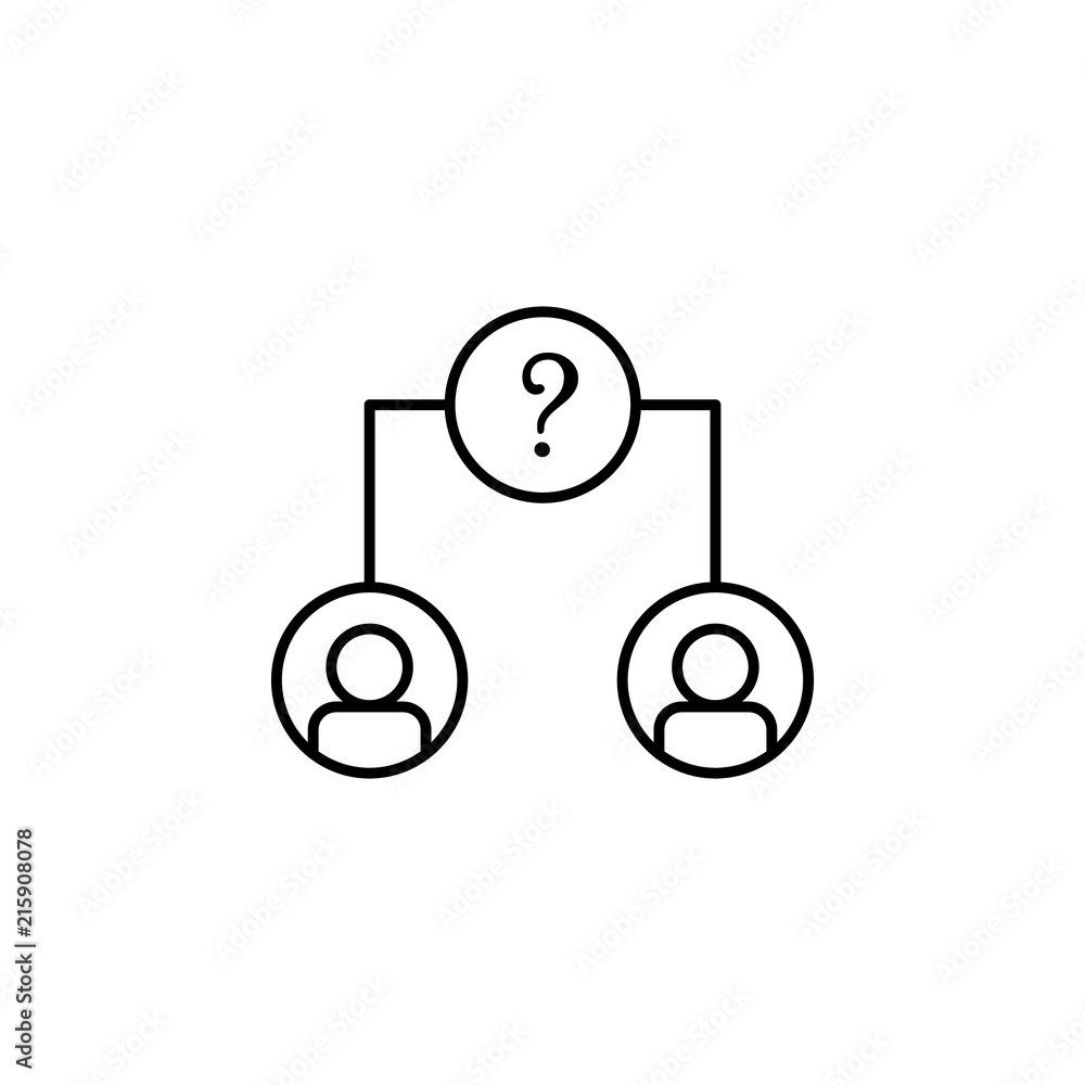 Poster unknown contact icon. element of intelligence icon for mobile concept and web apps. thin line unknow