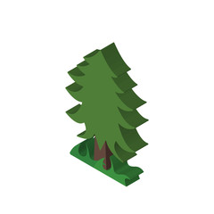 Fototapeta premium Tree isometric right top view 3D icon
