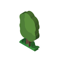 Tree isometric right top view 3D icon