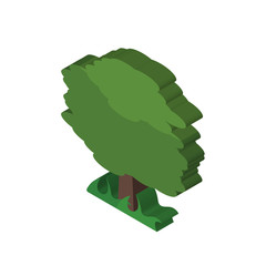 Tree isometric right top view 3D icon