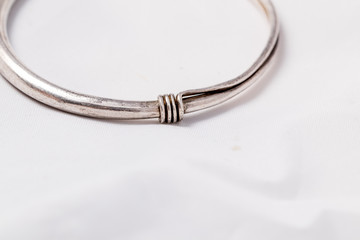 the silver bracelet