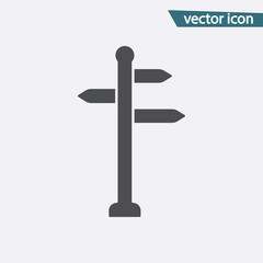 Direct arrows vector icon. Flat direction symbol isolated on white background. Trendy internet conce