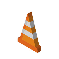 Cone isometric right top view 3D icon