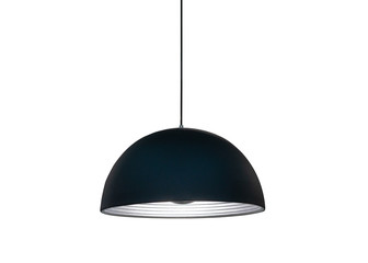 modern black ceiling lamp isolated on white background.