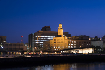 Obraz premium 横浜夜景 横浜税関