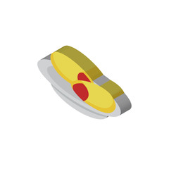 Doguinho isometric right top view 3D icon