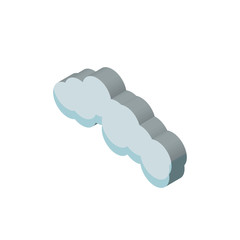cloude isometric right top view 3D icon