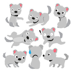 dog character vector design