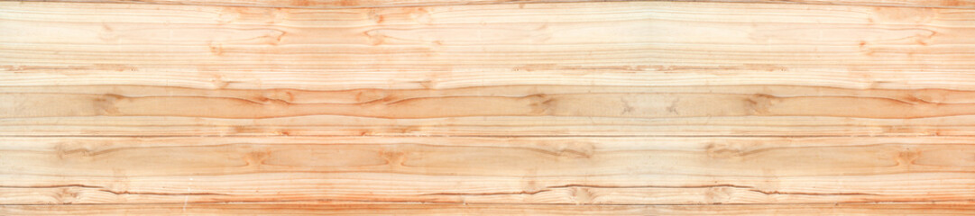 Panorama of old rustic natural grunge brown wood texture free background surface pattern.