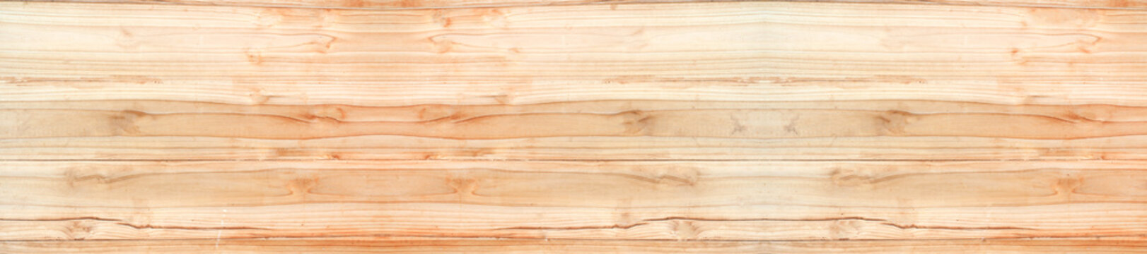 Panorama of old rustic natural grunge brown wood texture free background surface pattern.