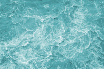 Aerial view of water waves