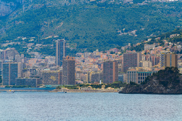 Naklejka premium View from Cape Martin on the coast. Cote d'Azur. France