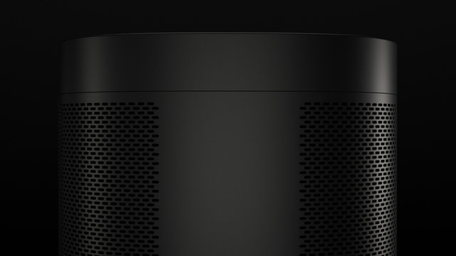 Sonos One -black -top back -centered
