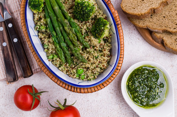 Vegetables with quinoa