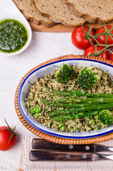 Vegetables with quinoa