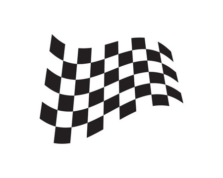 Race Flag Icon Template Illustration Design