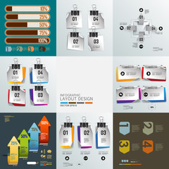 modern infographics set