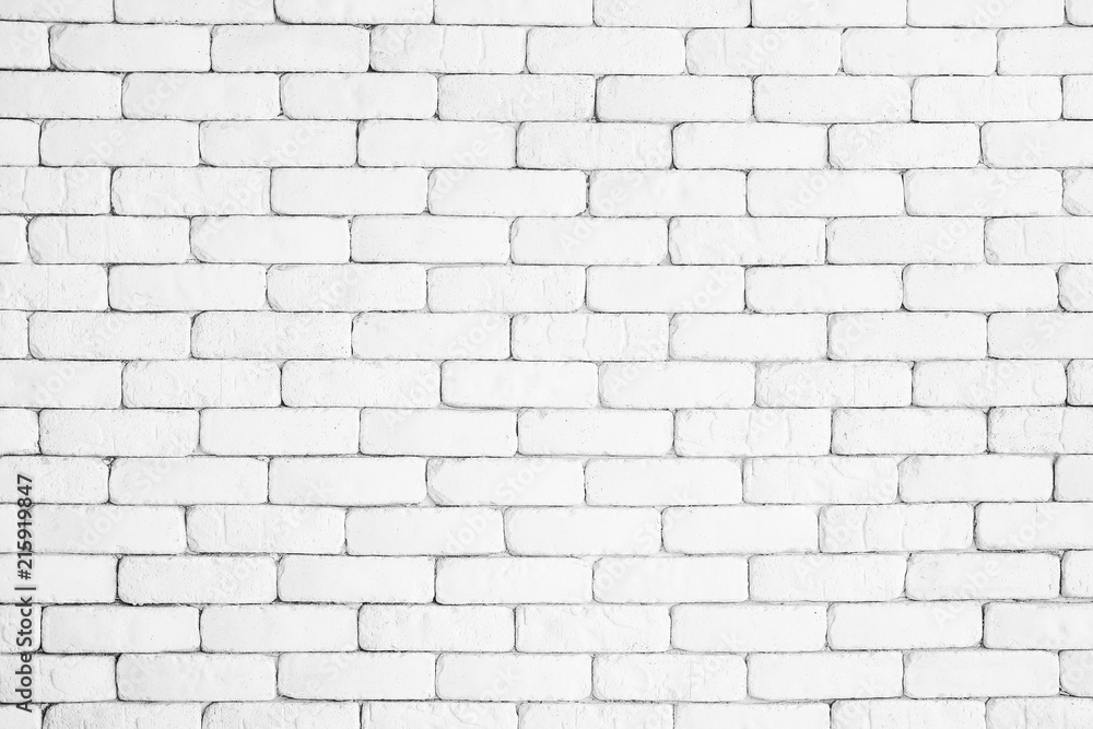 Aufkleber white brick wall texture design. empty white brick background for presentations and web design. a lo