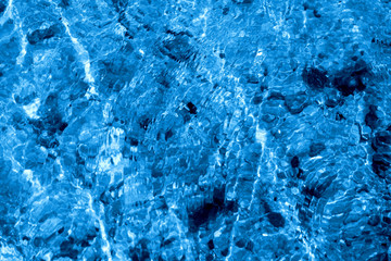 Photo of a macro of blue sea waves