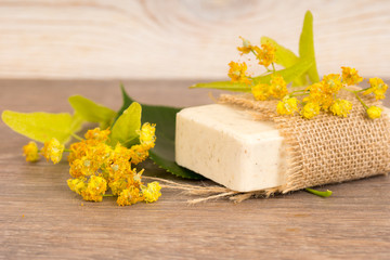 natural organic handmade linden soap