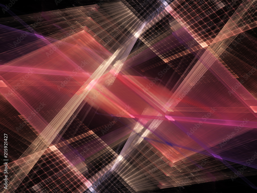 Poster abstract background element. fractal graphics 3d illustration. symmetric composition of repeating gr