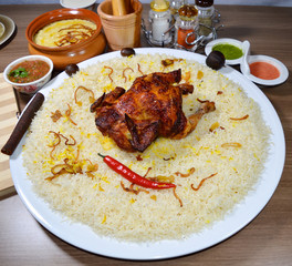 Chicken with rice plat
