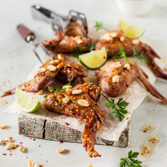 Sticky Grilled Chicken Wings