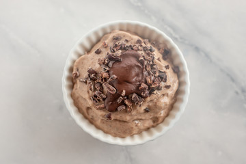 Schokoladen Bananen Eiscreme 