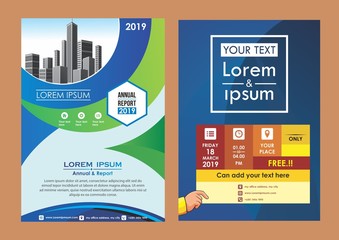 abstract cover and layout for presentation and marketing
