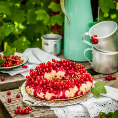 Red Currant Upside Down Bundt Cake