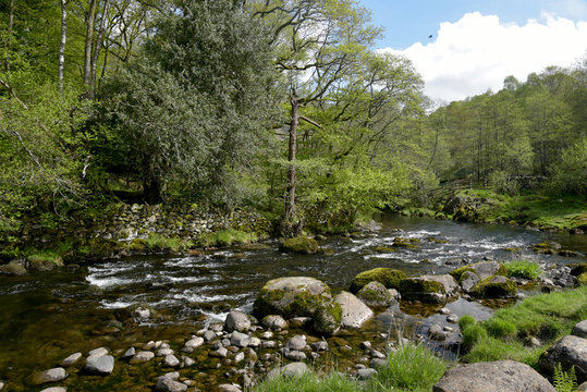 River Rothay between Grasmere and Rydalwater, Lake District