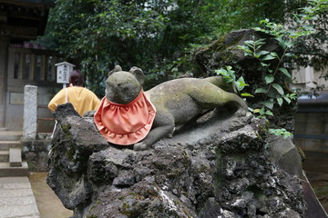 狛犬　根津神社　