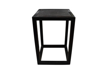 Black table isolated on white background