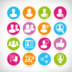 Fototapeta premium social media icons