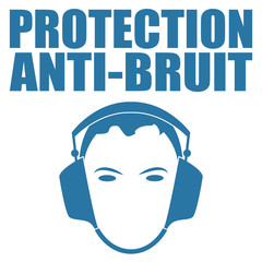Logo protection contre le bruit.