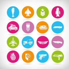 war icons, weapon icons