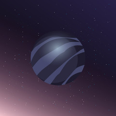 Fototapeta premium mercury planet icon over space background, colorful design. vector illustration